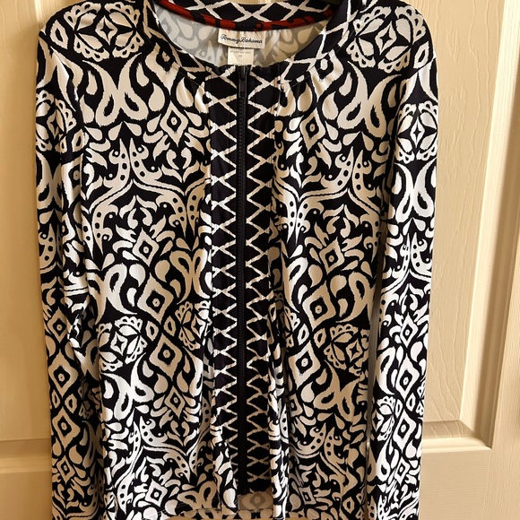 Navy and White Ikat Rashguard Tommy Bahama - Picture 4 of 5